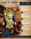 Eagle of Liberty – 250th Anniversary Edition Statue (1776–2026)