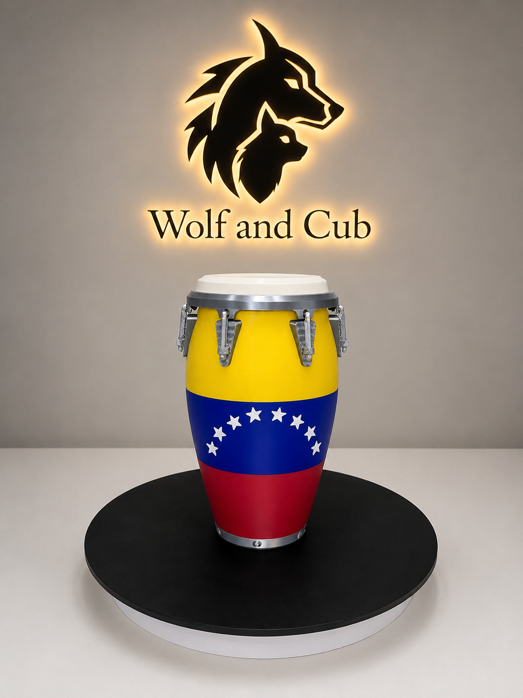 Venezuela Conga Can Koozie | 12oz Beverage Holder | Venezuelan Flag Drink Sleeve | PLA 3D Printed