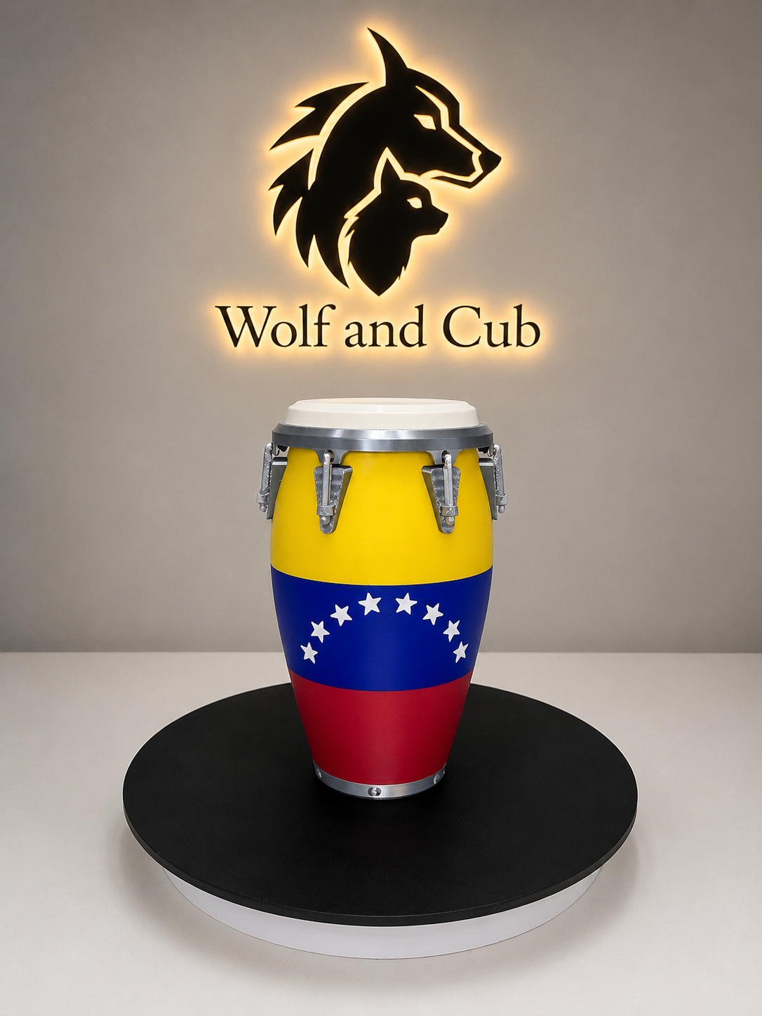 Venezuela Conga Can Koozie | 12oz Beverage Holder | Venezuelan Flag Drink Sleeve | PLA 3D Printed