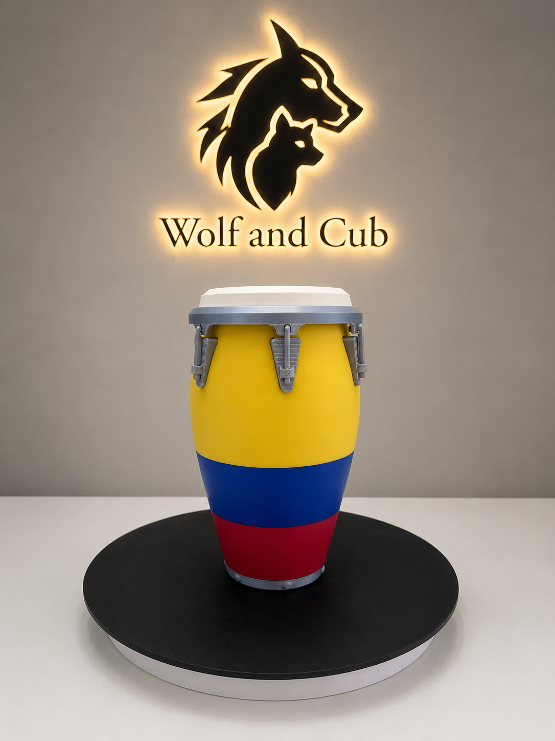 Colombia Flag Conga Can Cooler | 12 oz Soda Holder | 3D Printed Koozie | Unique Colombian Gift