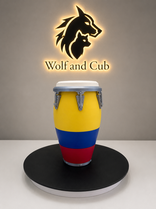 Colombia Flag Conga Can Cooler | 12 oz Soda Holder | 3D Printed Koozie | Unique Colombian Gift