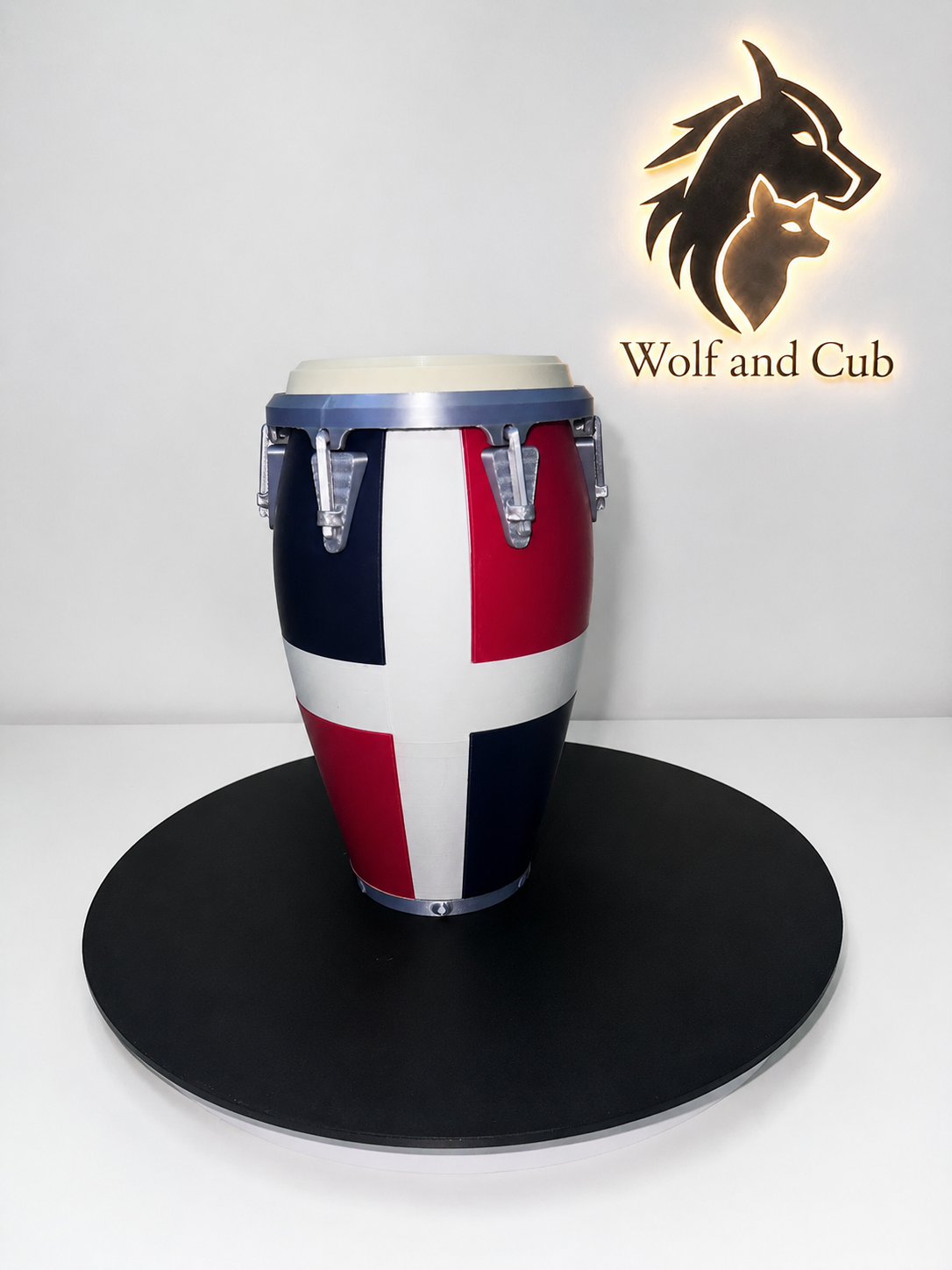 Dominican Republic Flag Conga Can Koozie