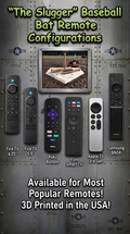 Baseball Bat Remote Control Holder with Hidden Storage | Wooden Remote Organizer & Secret Stash Compartment | Novelty Gift for Sports Fans