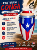 Puerto Rican Conga can holder