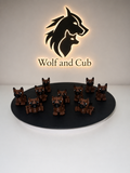 Tiny Articulated German Shepherd Puppy – 3D Printed Flexi Dog | Pocket-Sized Fidget & Desk Companion
